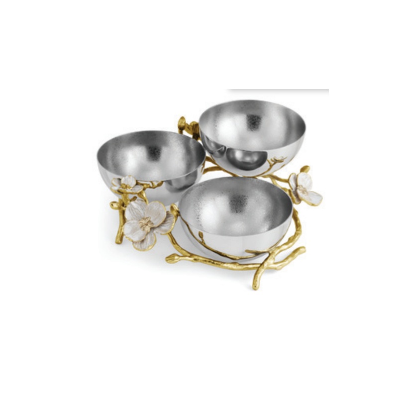 Michael Aram Orchid Triple Bowl