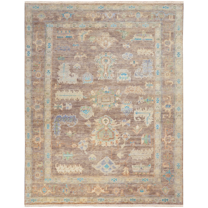 Nourison Odessa 7’9″ x 9’9″ Ivory Mocha Vintage Indoor Rug