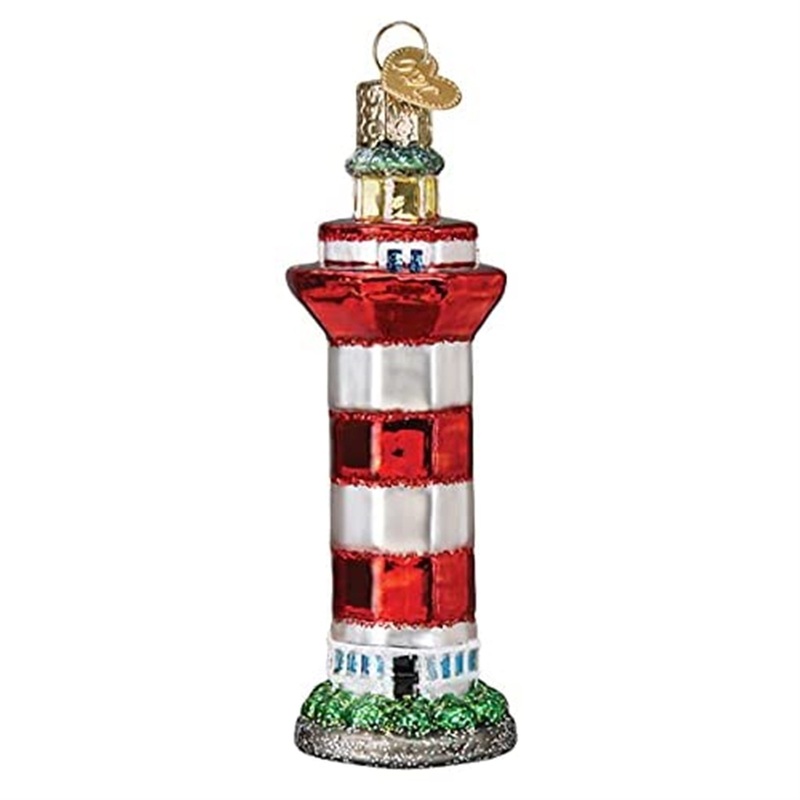 Old World Christmas Glass Blown Ornament, Hilton Head Lighthouse
