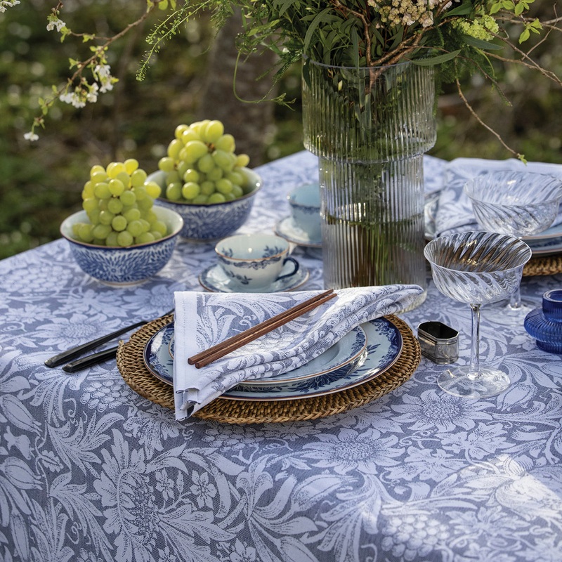 William Morris Sunflower Organic Cotton / Linen Woven Table & Kitchen Textiles Collection