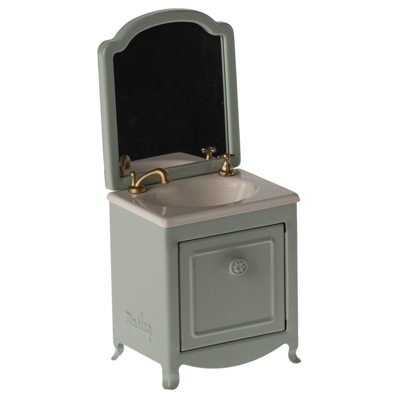 Maileg, Sink dresser, Mouse – Mint – 11-4115-01