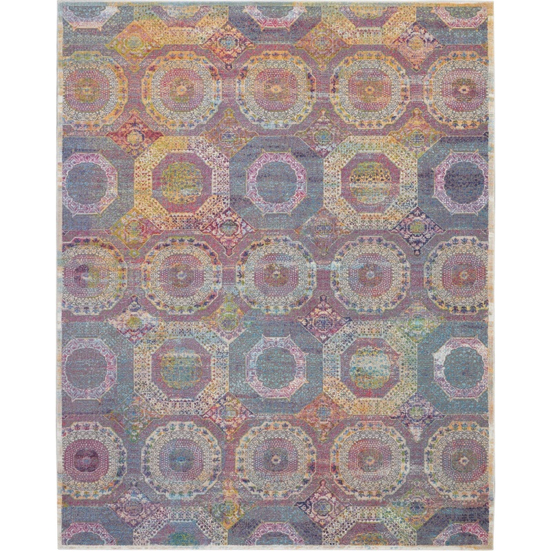 Nourison Ankara Global 8’10” x 11’10” Multicolor Bohemian Indoor Rug