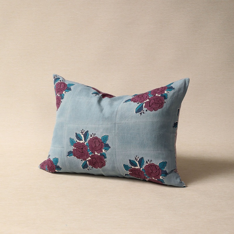 Sara 14″x20″ blockprinted pillow