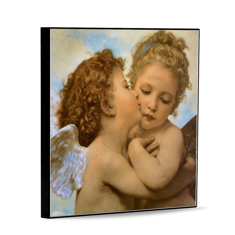 SUBLIMART: Affresco Panel Tile – Opera title “L’Amour et Psych” by William Adolphe Bouguereau