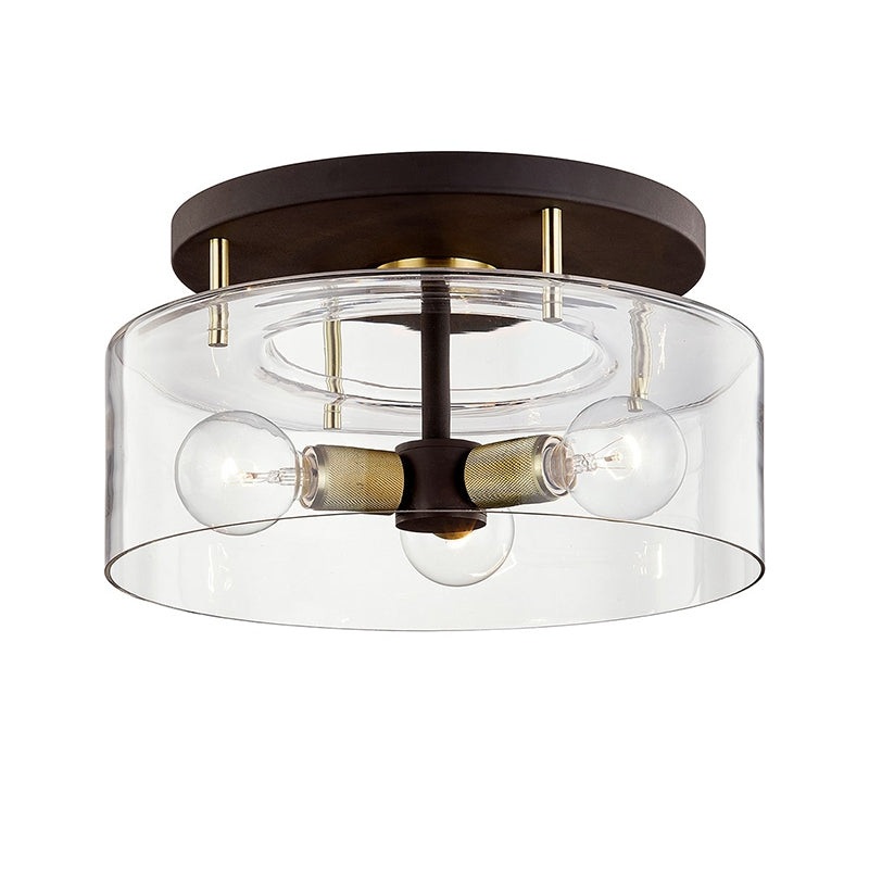 Troy Bergamot Station 3-lt 17″ Semi Flush
