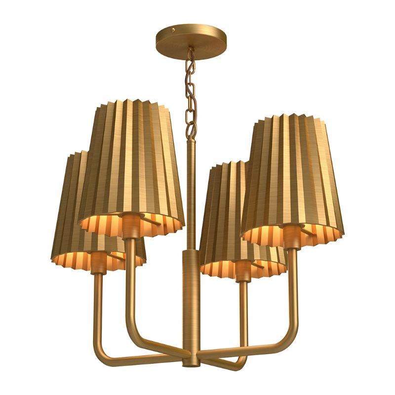 Alora Mood CH528423 Plisse 4-lt 23″ Chandelier