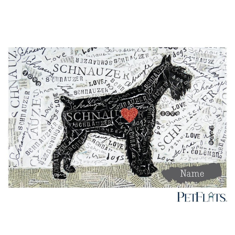 Custom Schnauzer PetFlat – Premium Vinyl Mat