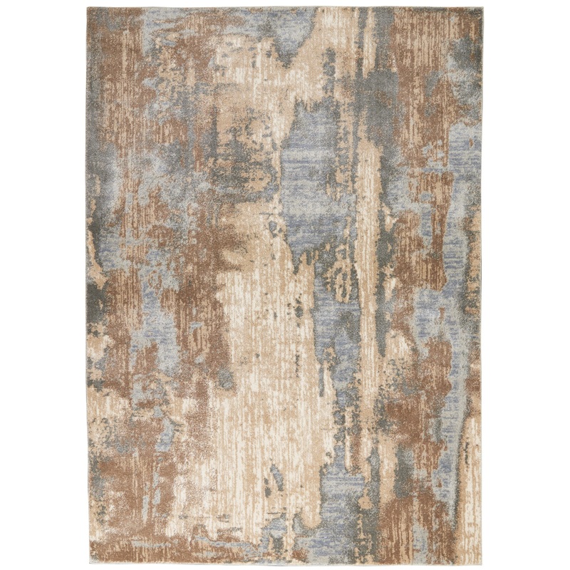 Nourison Home Moroccan Celebration 3’10” x 5’10” Grey/Beige Modern Indoor Rug