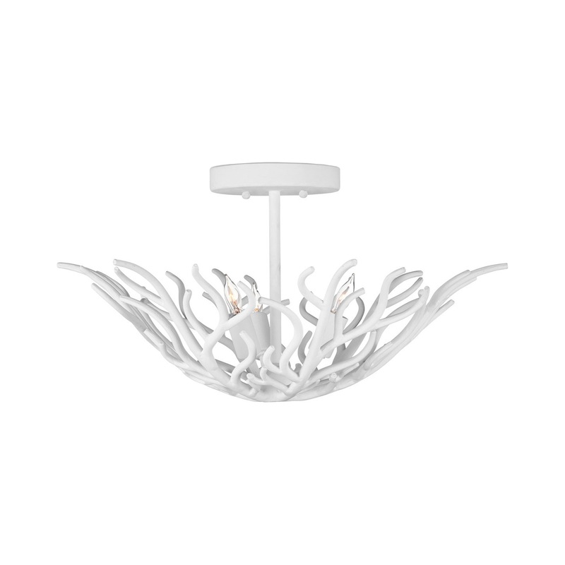 Snowfall Semi-Flush Mount Ceiling Light