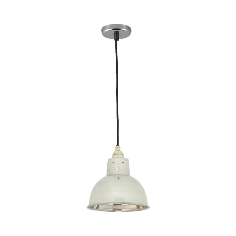 Spun Reflector Pendant Light with Cord Grip Lampholder