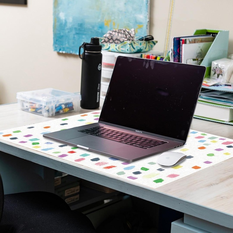 Confetti Desk Pad OfficeFlat – Premium Vinyl Mat