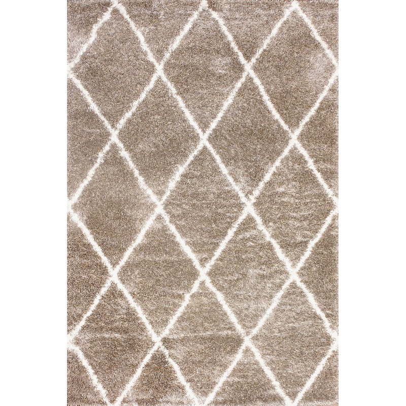 Diamond Shag Rug | Beige