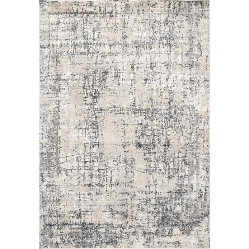 Kora Marbleized Abstract Rug | Beige