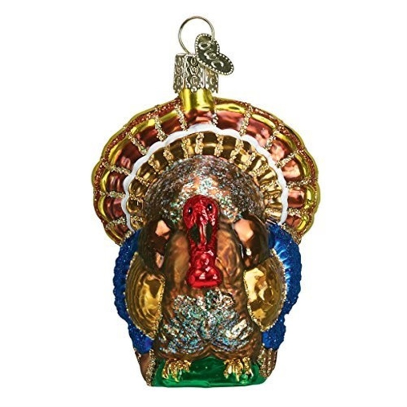 Old World Christmas Tom Turkey Glass Blown Ornament