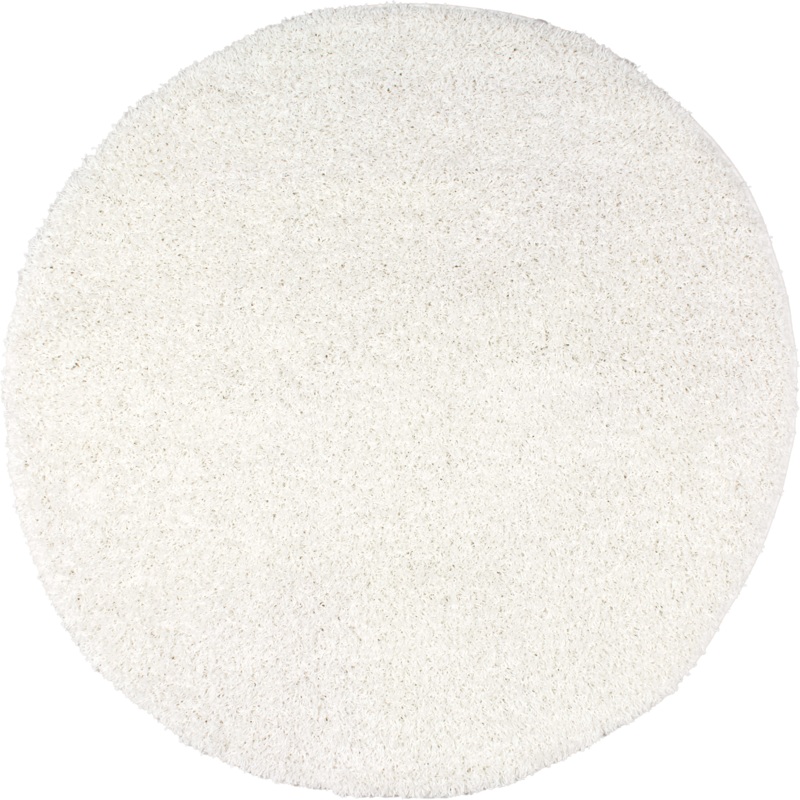 Plush Solid Shaggy Rug | Off White