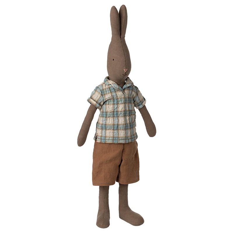 Rabbit Size 3, – Brown – Shirt and Shorts