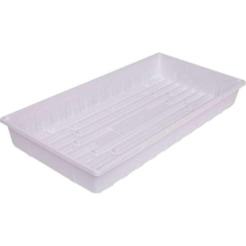 SunPack Indoor Gardening Reinforced Plastic Seed Propagation Tray, White, 10 x 20″