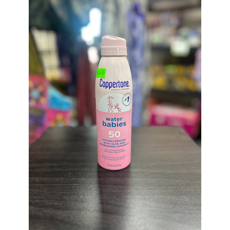 Coppertone Water Babies Sunscreen Spray – SPF 50