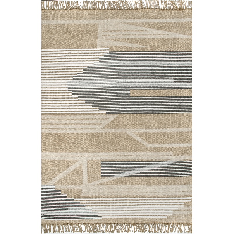 Jute Abstract Rug | Beige