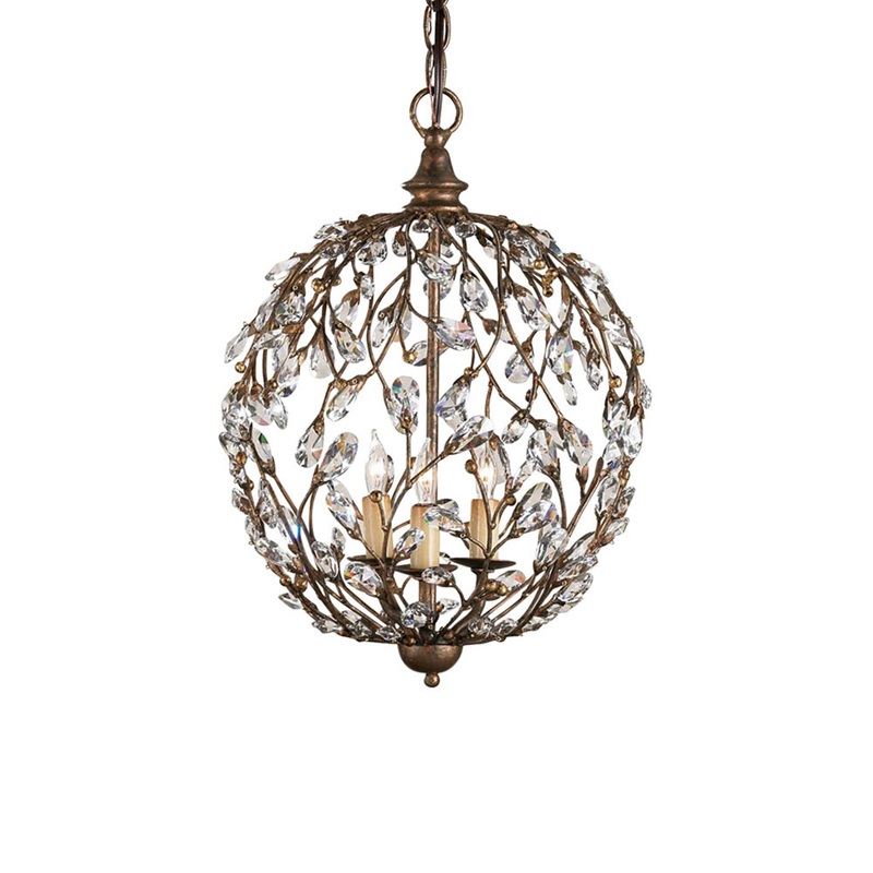 Crystal Bud Orb Chandelier