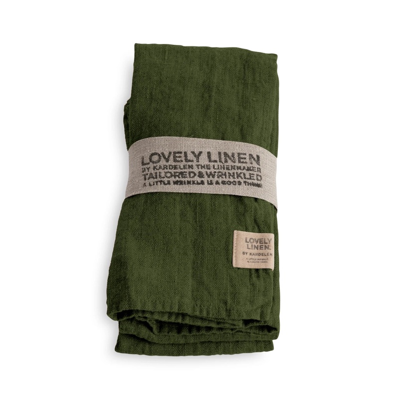 Lovely Linen Napkin – Jeep Green Set of 4