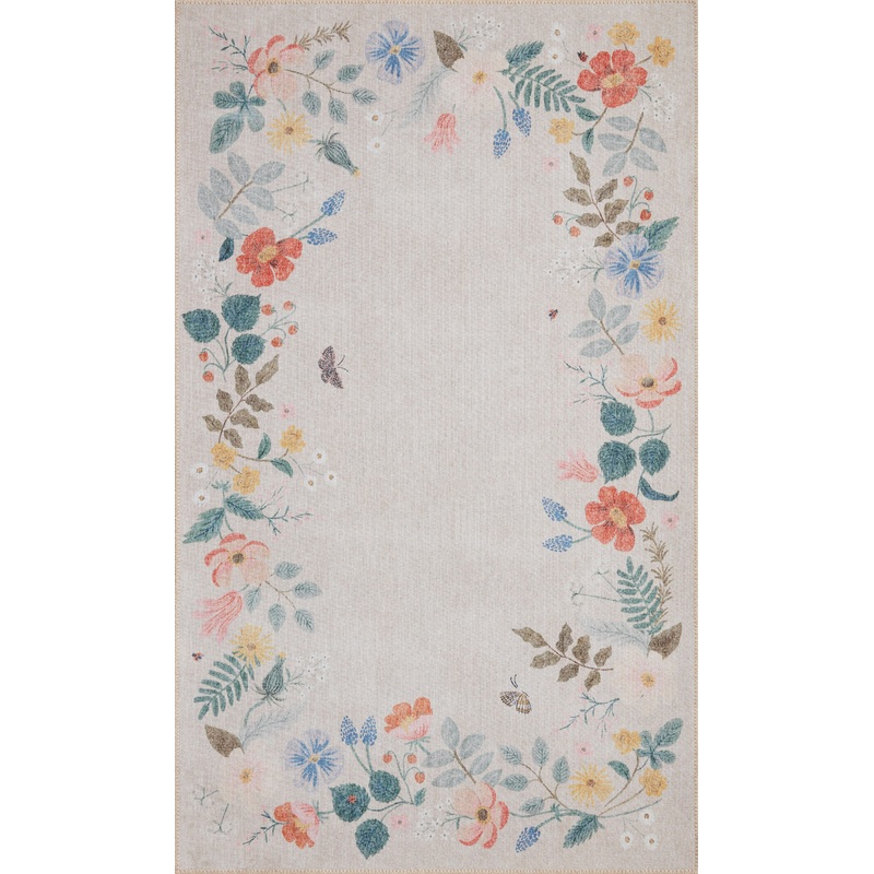 Rifle Paper Co. x Loloi Atelier Rug | Strawberry Fields Cream