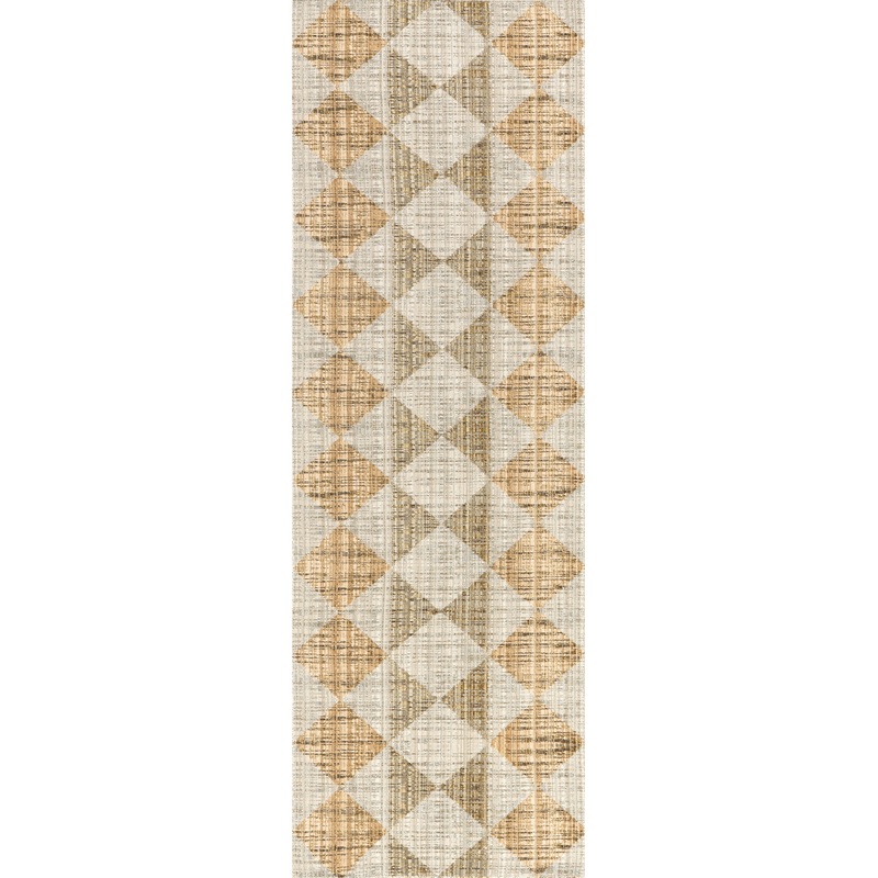 Sallie Diamond Boho Indoor/Outdoor Washable Rug | Beige