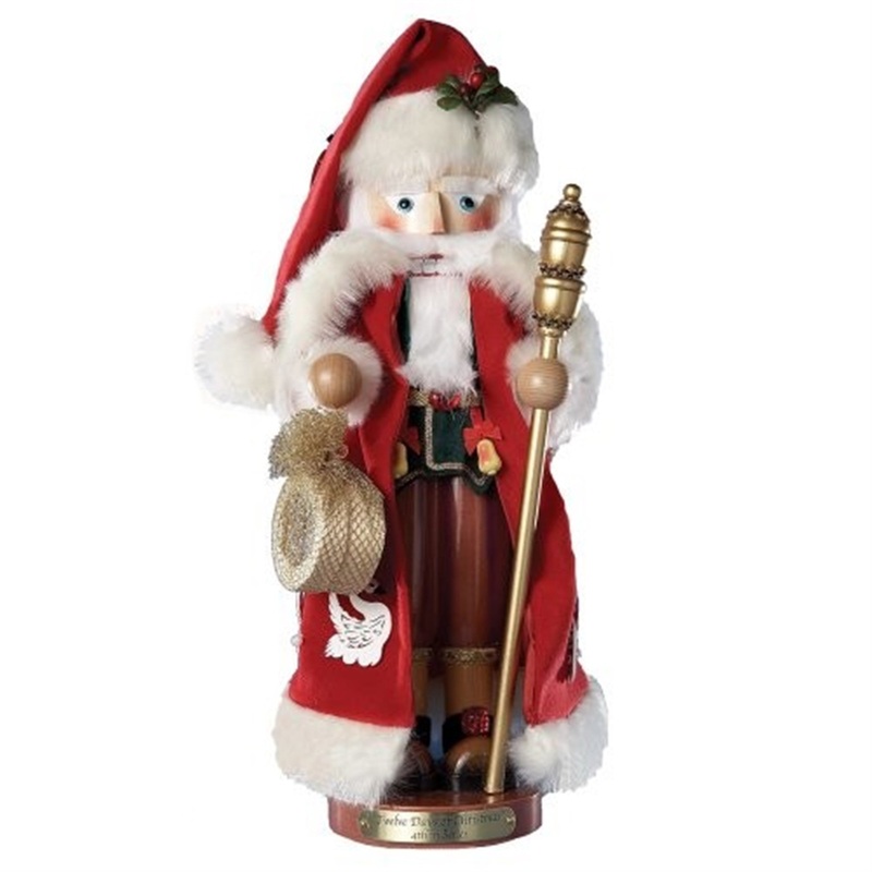 Steinbach Limited Edition Seven Swans a Swimming Wind-Up Musical Nutcracker, 18″