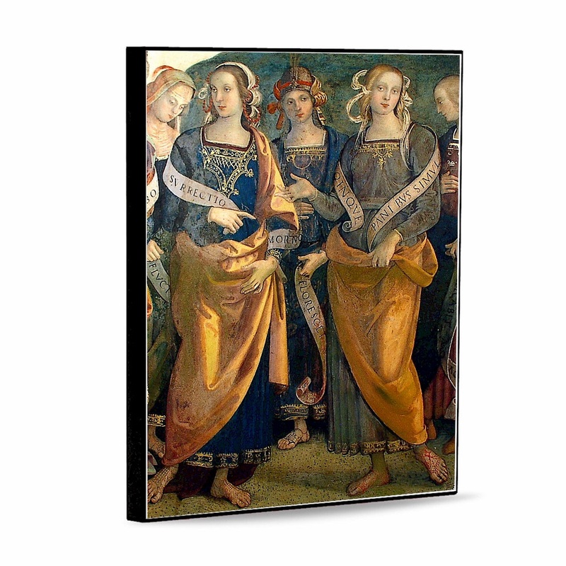 SUBLIMART: Affresco Panel Tile – Opera Eterno tra Angeli, Profeti e Sibille fresco by Perugino (detail) (8×10)