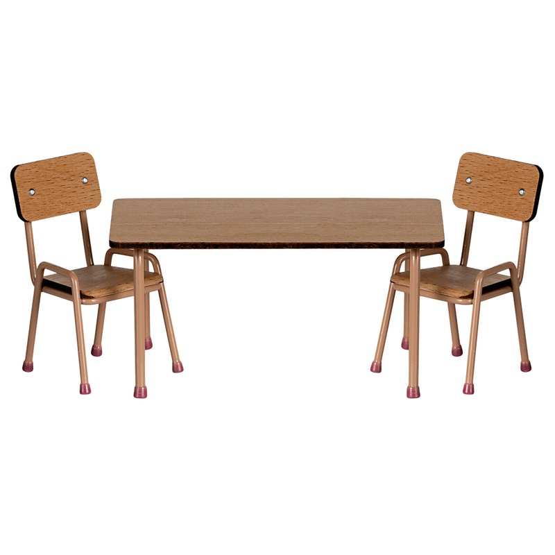 Table and Chair Set Mouse Dark Powder