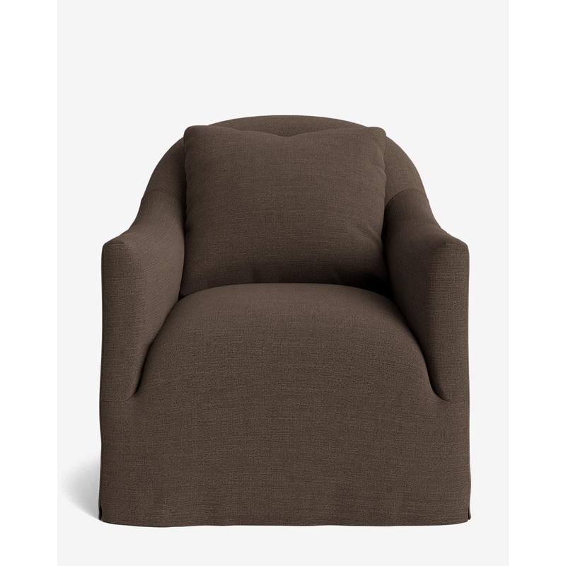 Trudeaux Slipcover Swivel Chair (Ready to Ship)