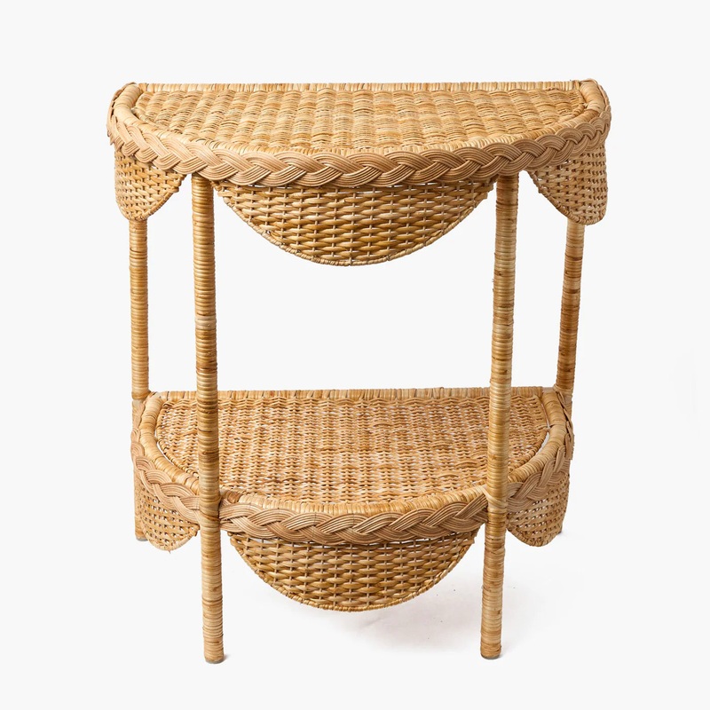 Aria Rattan Braided Side Table
