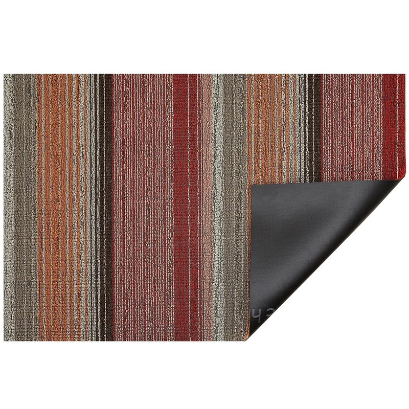 Chilewich Shag Pop Stripe Paprika