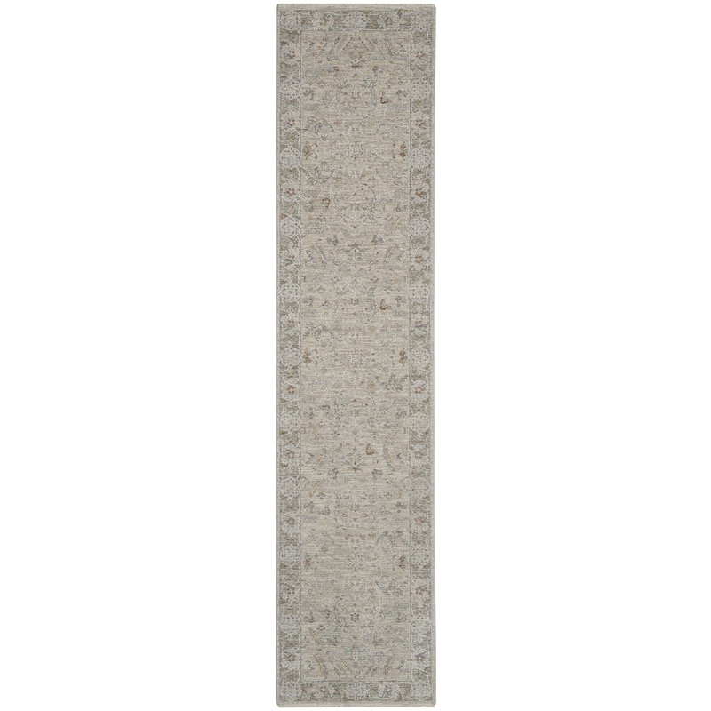 Nourison Infinite 2’3″ x 10’2″ Lt Grey Vintage Indoor Rug