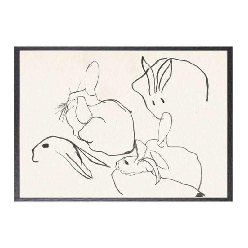 “Rabbits” Framed Art Print
