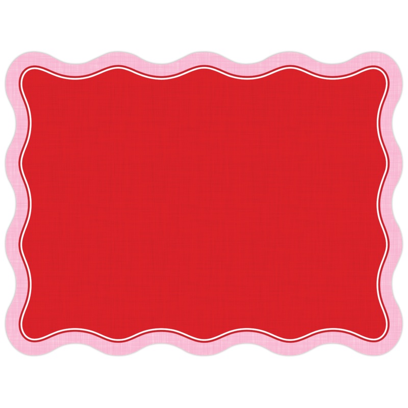 Red & Pink Linen Paper Placemats