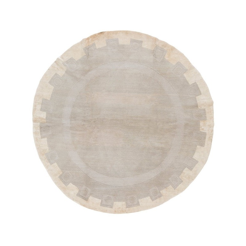 SESTILO GREY CIRCLE RUG