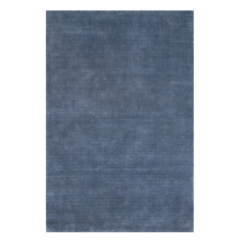 Arrel Speckled Wool-Blend Rug 8 x 10 – Denim