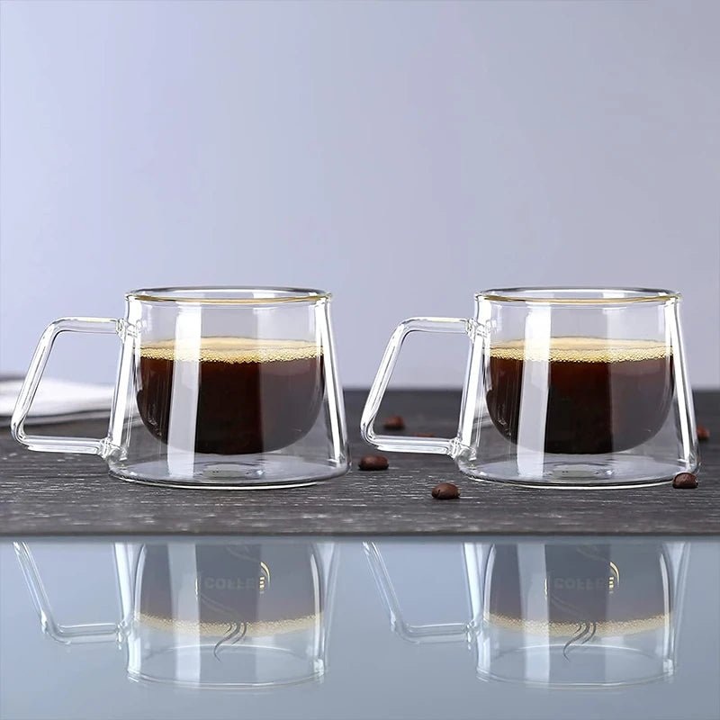 Double Wall Glass, Heat-resistant Thermos Insulated Cup