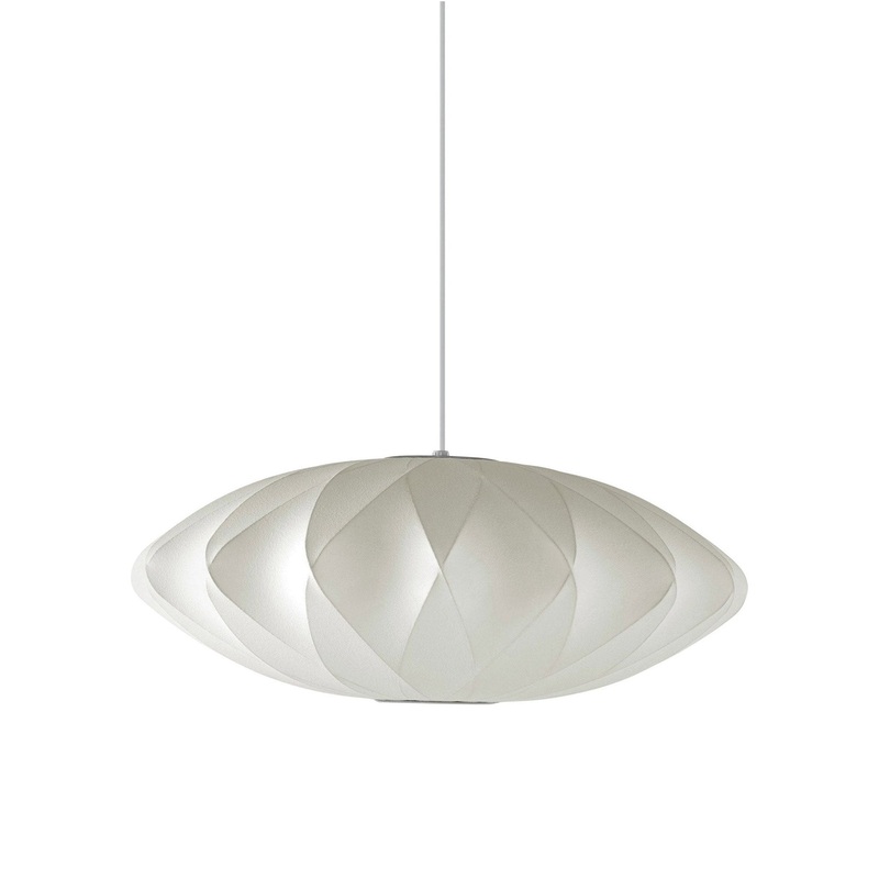 Nelson Saucer Crisscross Bubble Pendant Light