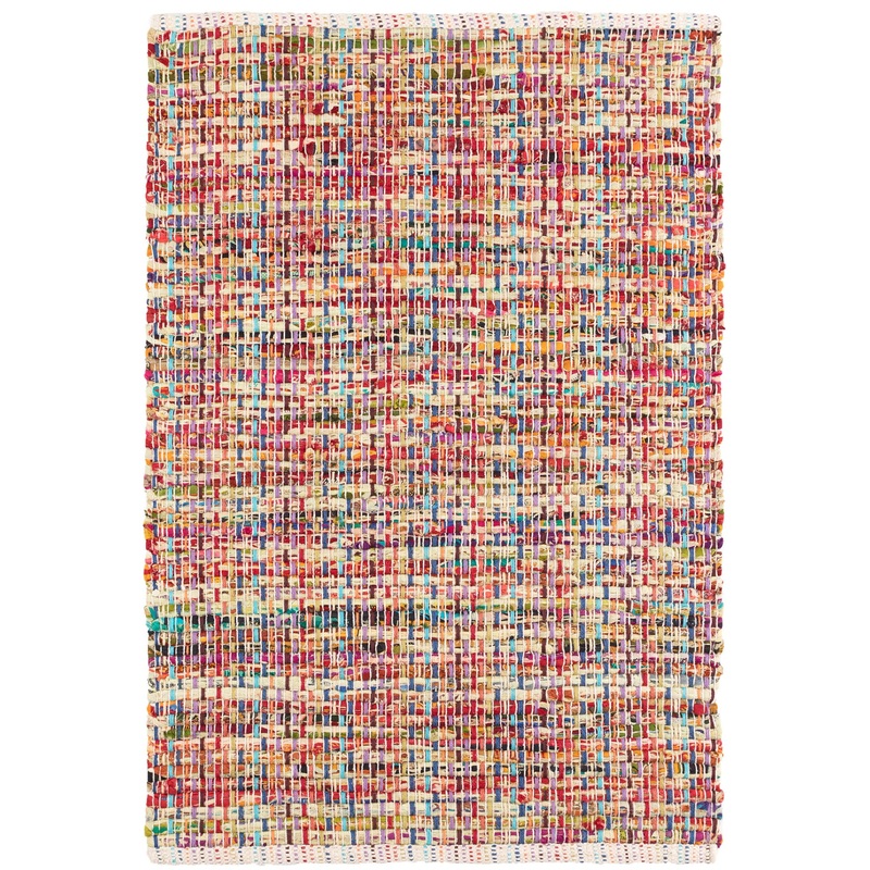 Vista Chindi Handwoven Cotton Rug | Multi