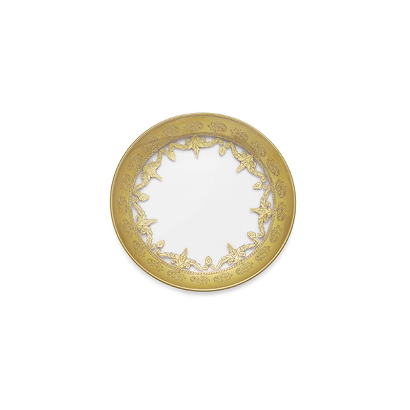 ARTE ITALICA: Vetro Gold Bread Plate