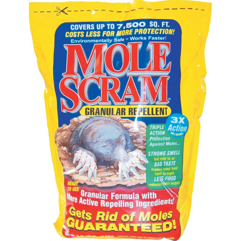 EPIC Mole Scram All Natural Outdoor Granular Animal Repellent, 10lbs