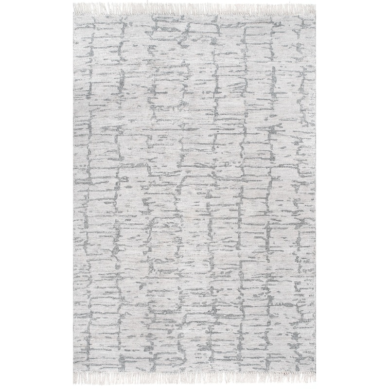 Striated Abstract Rug | Grey