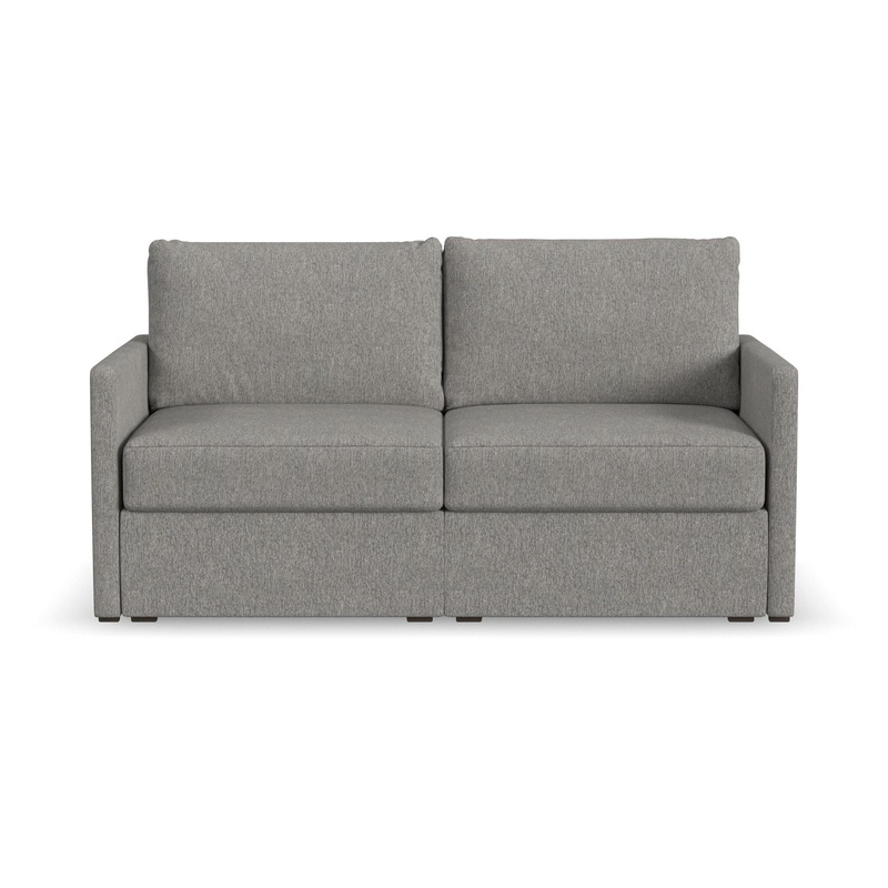 Traditional Loveseat with Narrow Arm By Flex