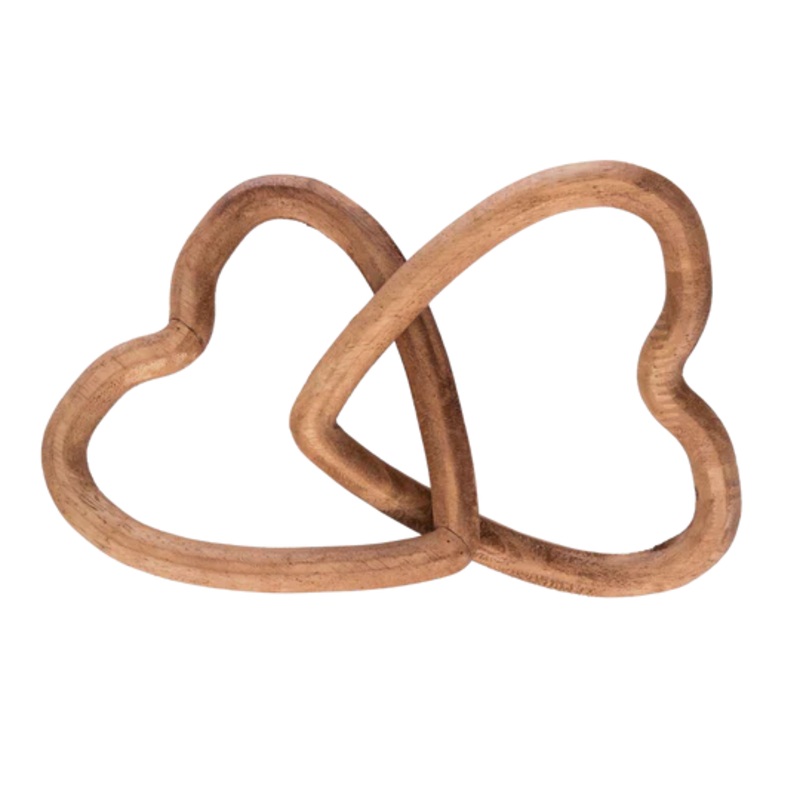 Wood Link Heart