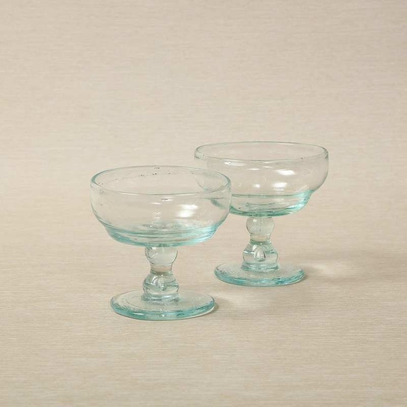Handblown coupe champagne or dessert