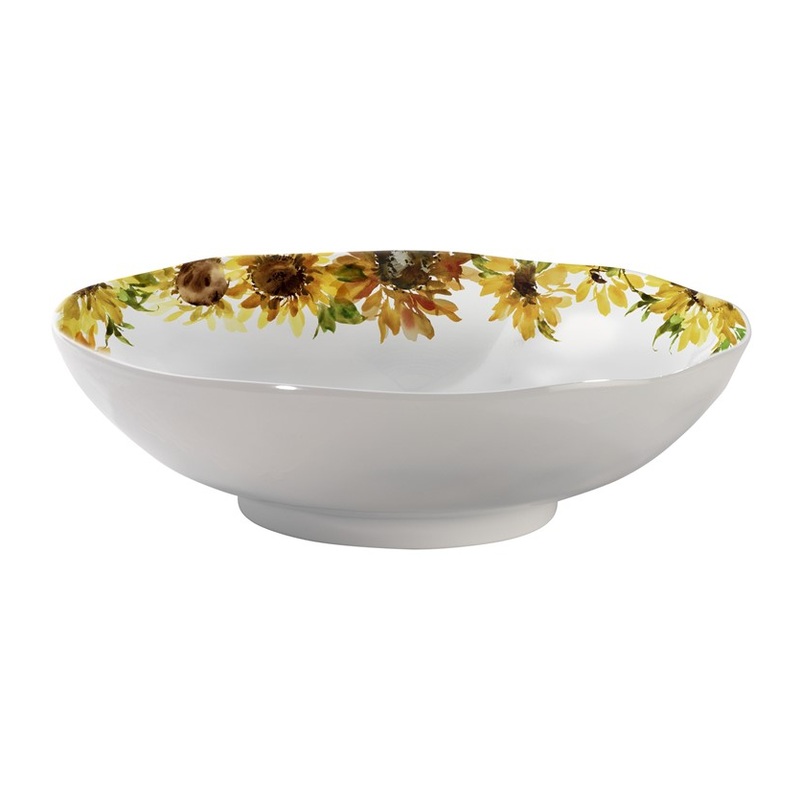Merritt International Sunflower Garden Serving Bowl