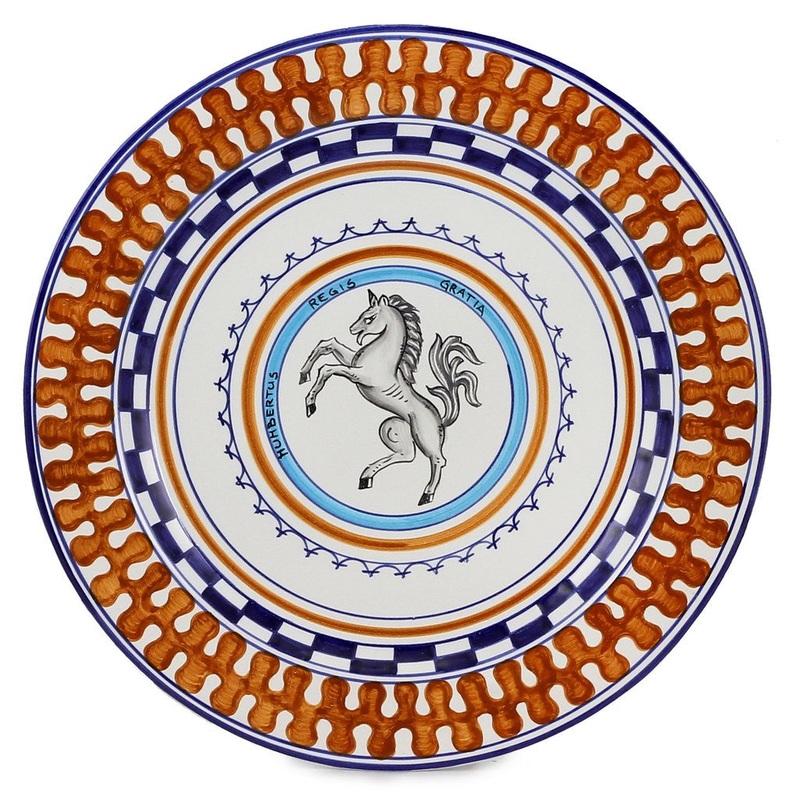 PALIO DI SIENA: LIOCORNO (Unicorn) Charger (also hung as a wall plate)