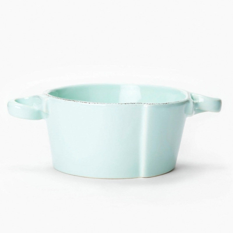 VIETRI: Lastra Aqua Small Handled Bowl